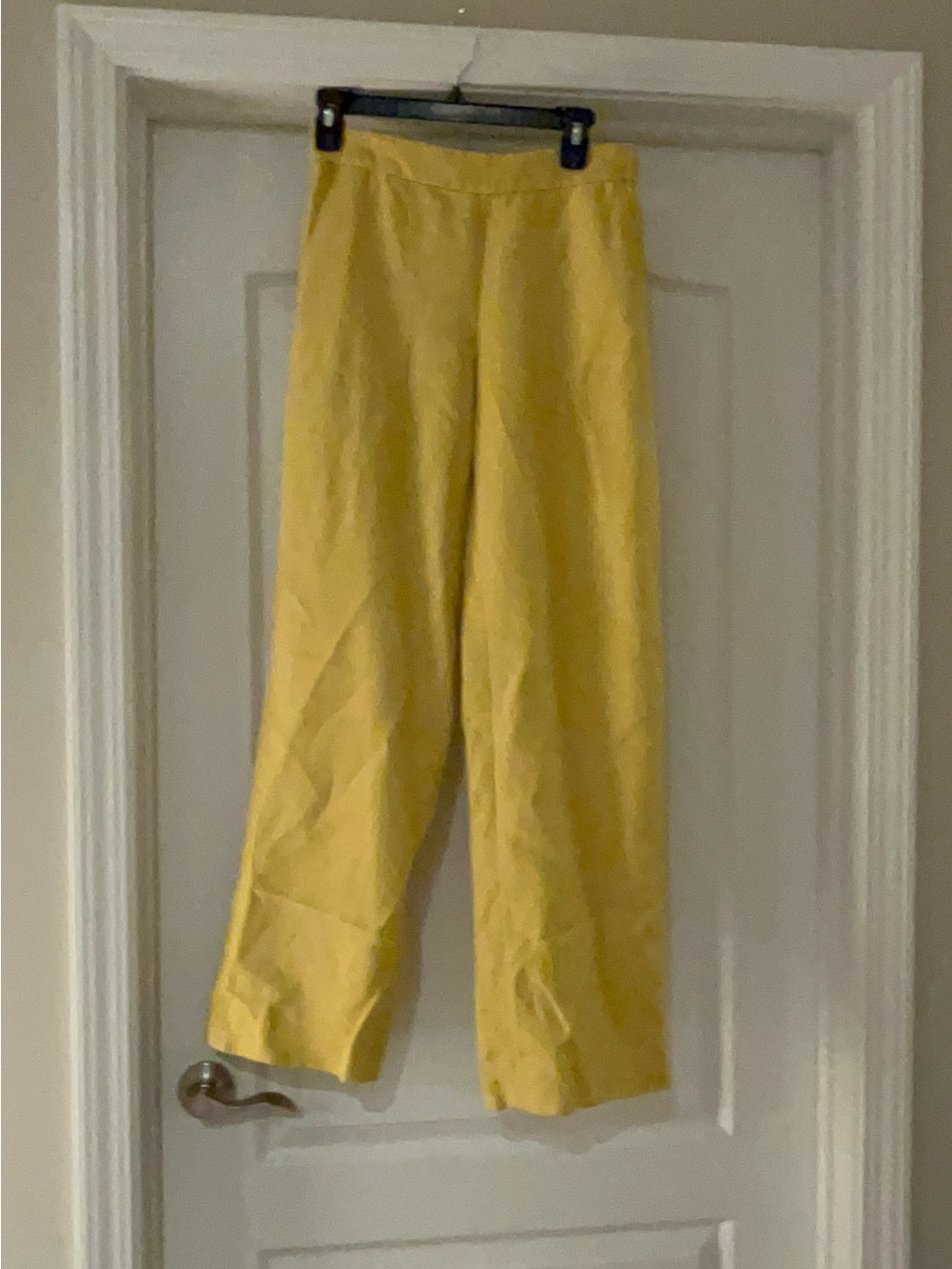 BANANA REPUBLIC WIDE-LEG HIGH-RISE LINEN-BLEND PANT XS - Picture 2 of 11